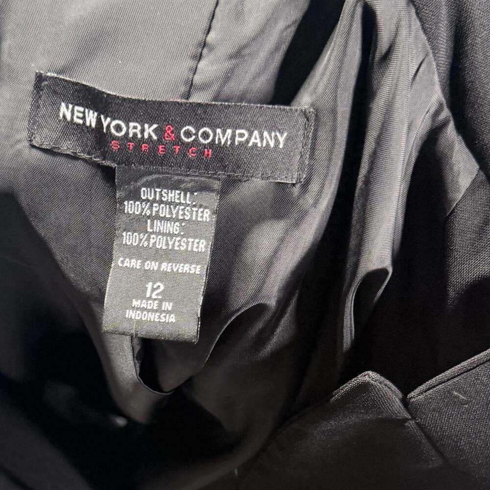 New York & Company Stretch One-Button Blazer Size 12 - Picture 2 of 4